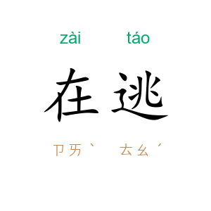 在逃