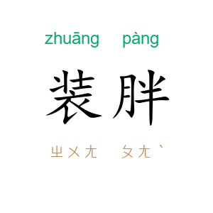 装胖