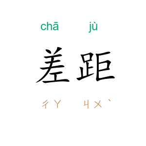 差距
