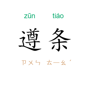 遵条