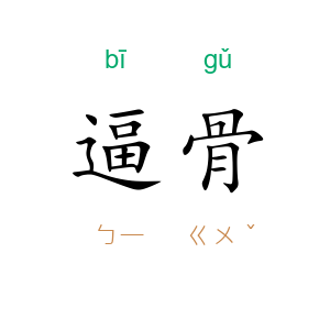 逼骨