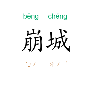 崩城