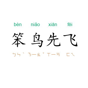 笨鸟先飞