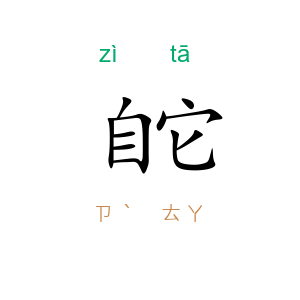 自它