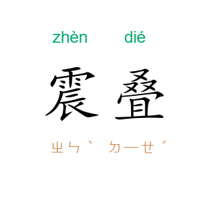 震叠