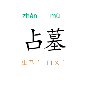 占墓