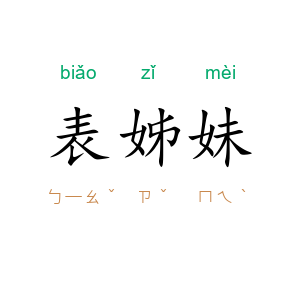 表姊妹