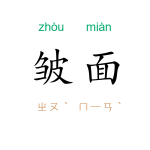 皱面
