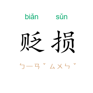 贬损