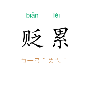 贬累