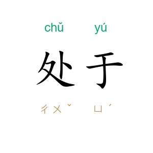 处于