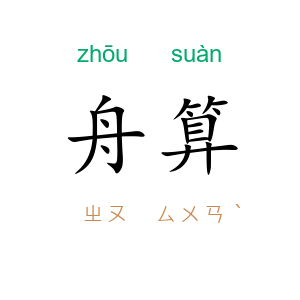舟算