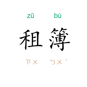 租簿
