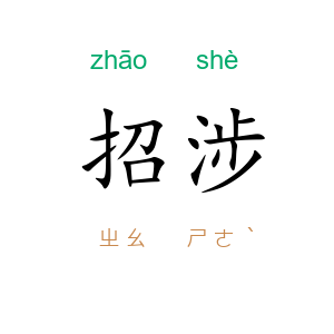 招涉