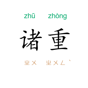 诸重