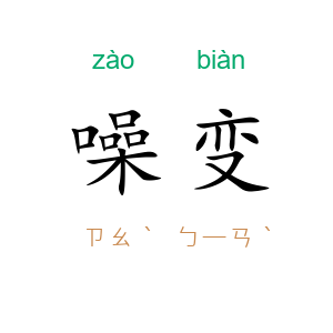 噪变
