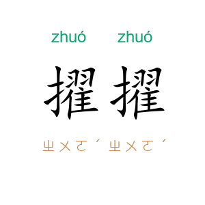 擢擢