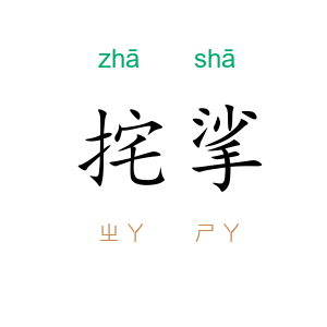 挓挲