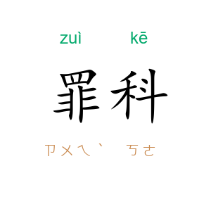 罪科