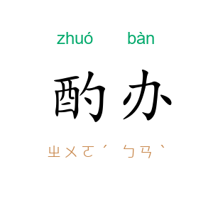 酌办