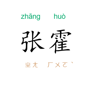 张霍