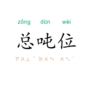 总吨位