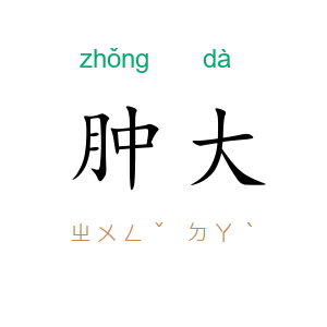 肿大