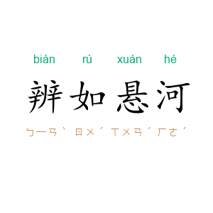 辨如悬河