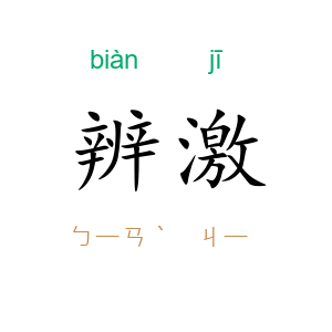 辨激