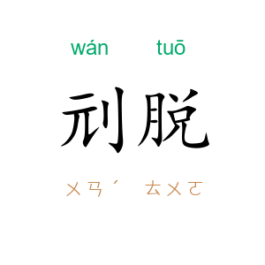 刓脱