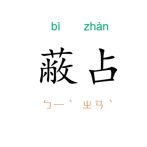 蔽占