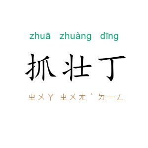 抓壮丁