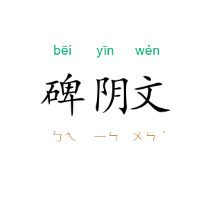 碑阴文