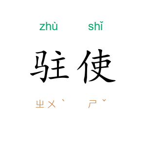 驻使