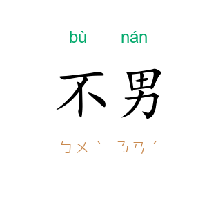 不男