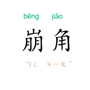 崩角