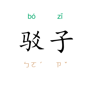 驳子