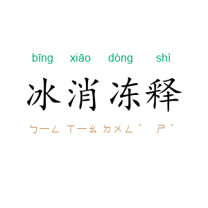冰消冻释