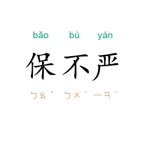 保不严