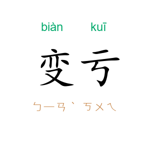 变亏