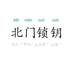 北门锁钥