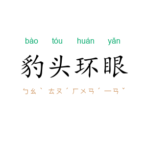 豹头环眼