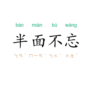 半面不忘