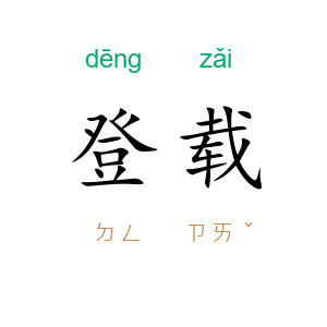 登载