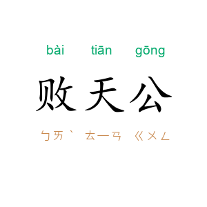 败天公