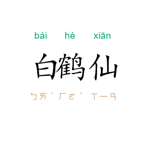 白鹤仙