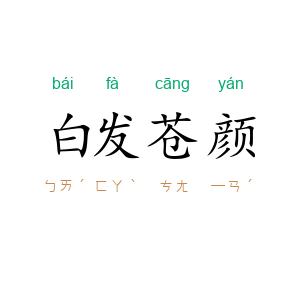 白发苍颜
