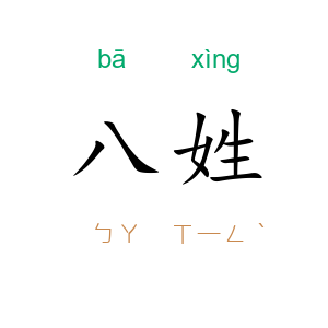 八姓