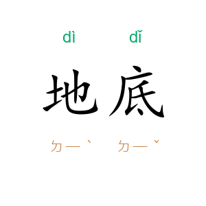 地底