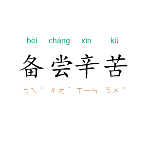备尝辛苦